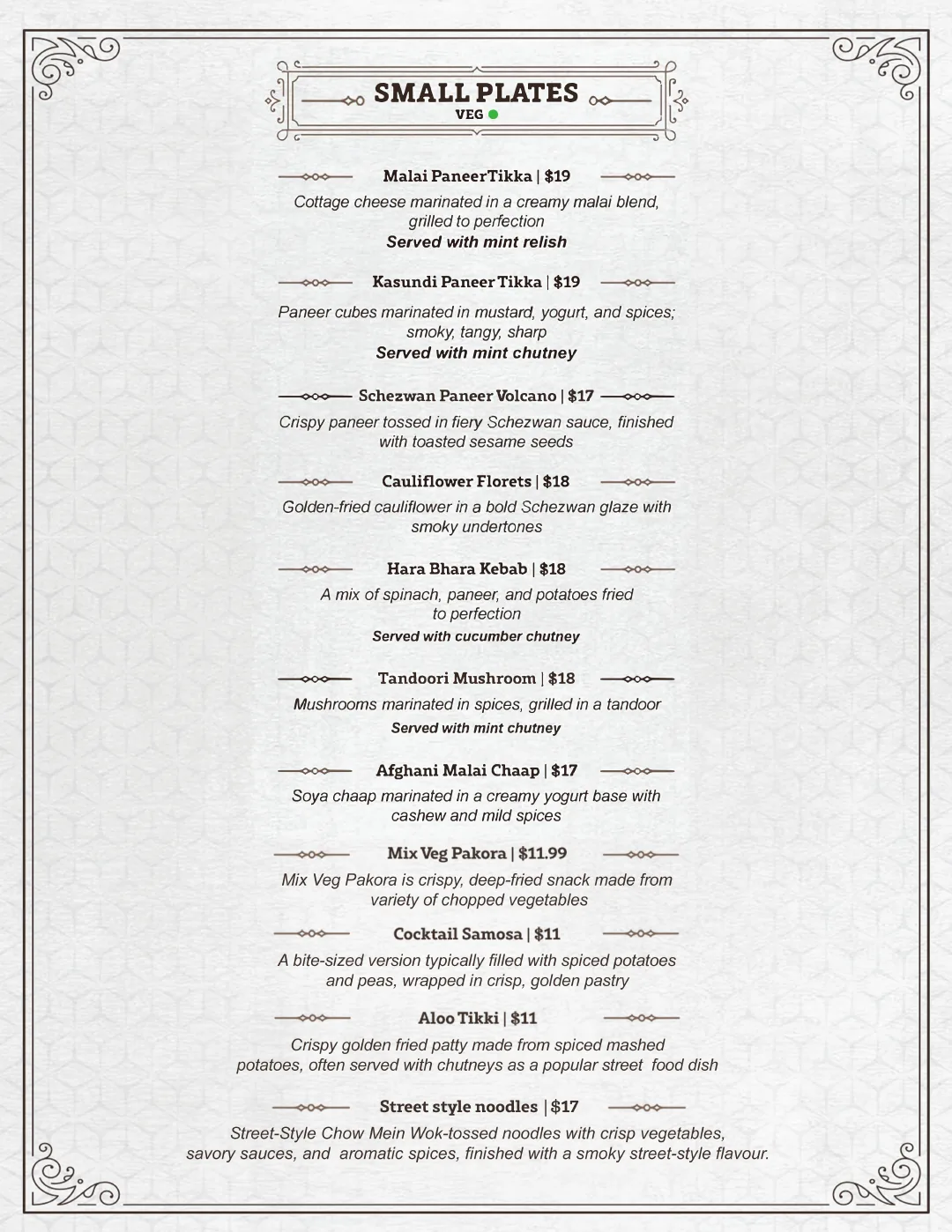 Swaagat food menu page 5