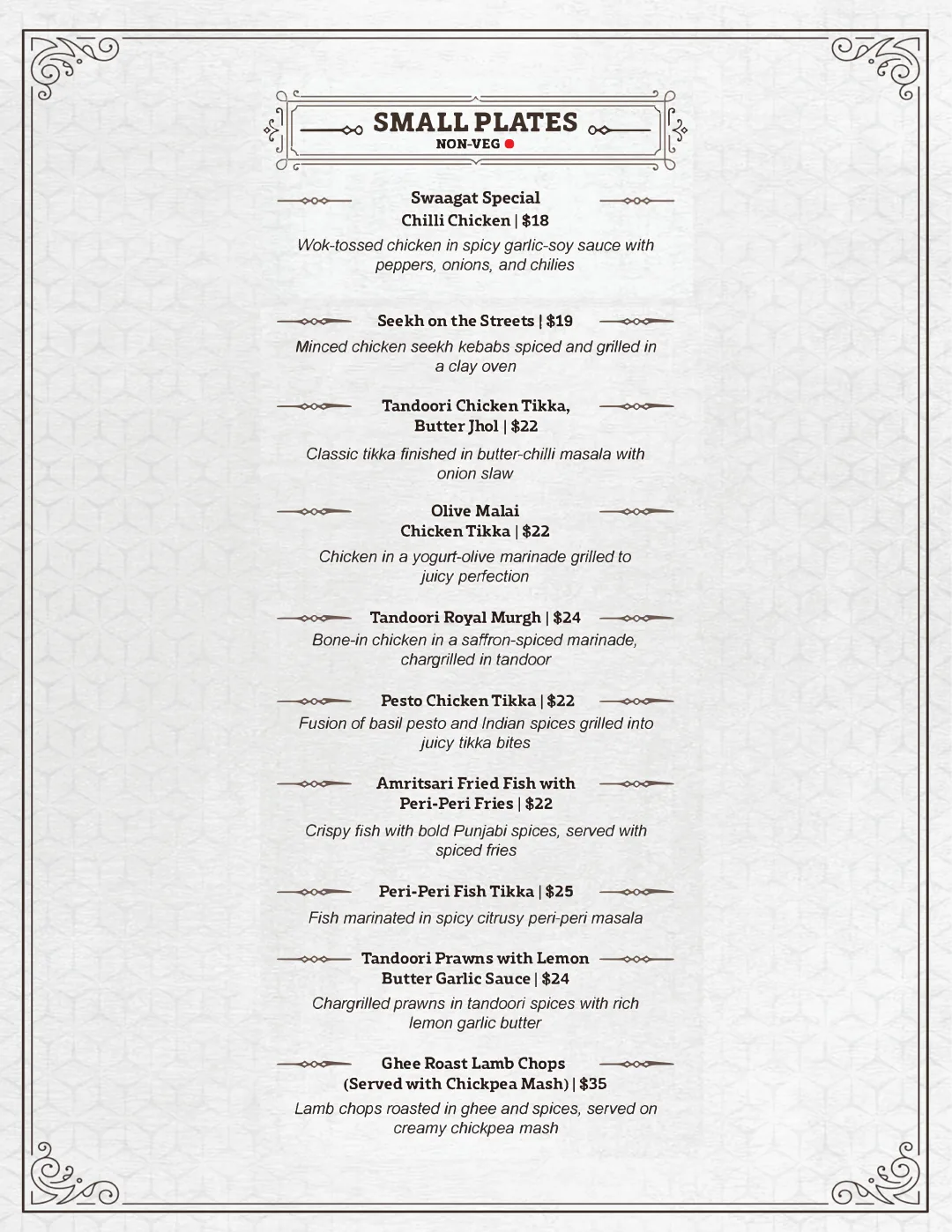 Swaagat food menu page 6