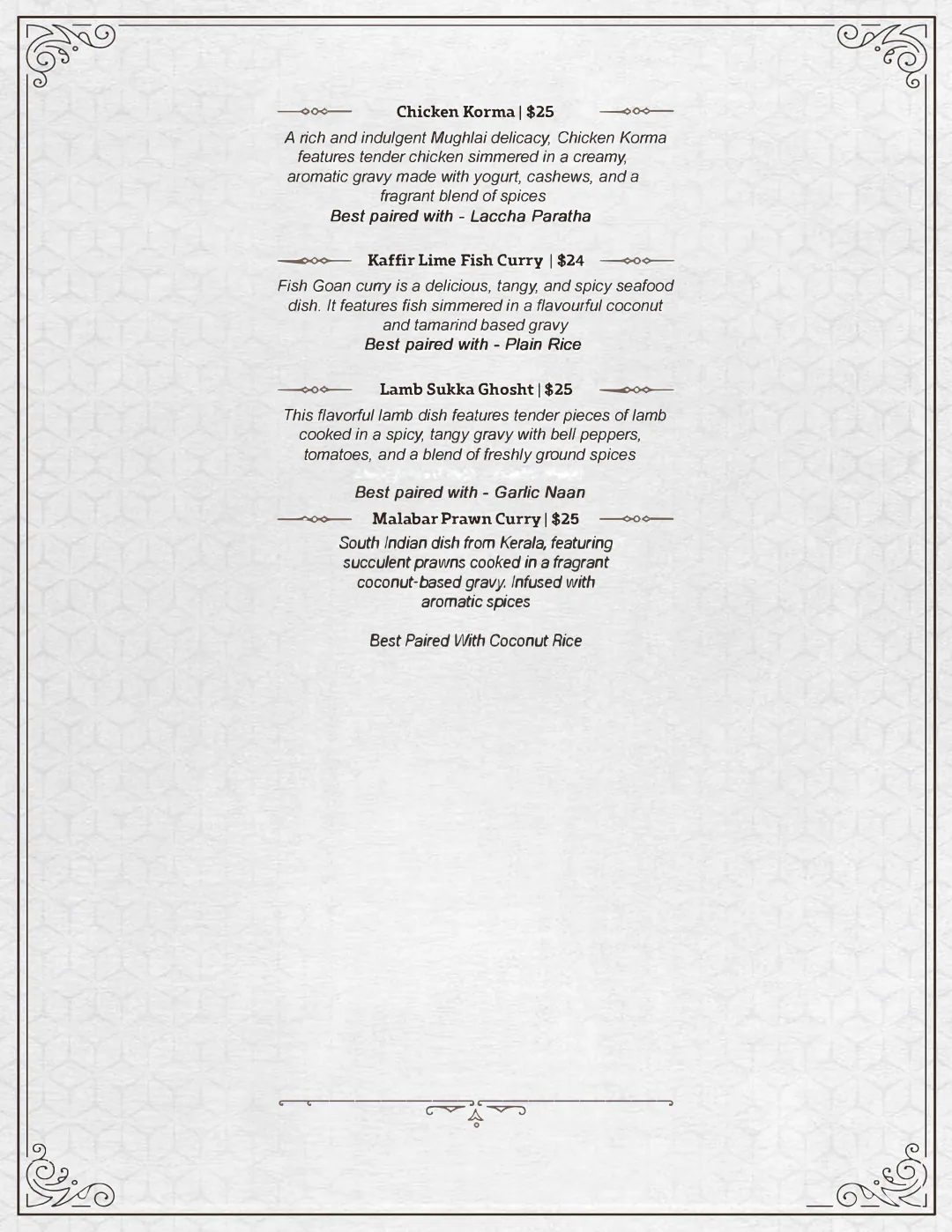 Swaagat food menu page 10