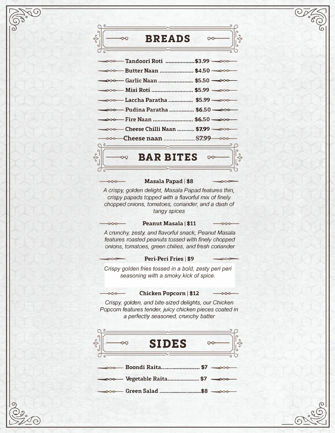 Swaagat food menu page 12